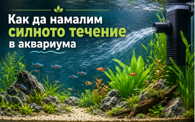 Как да намалим силното течение в аквариума