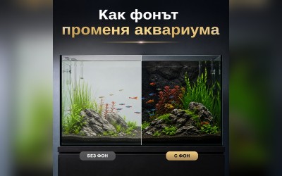 Как фонът променя аквариума