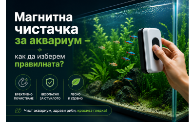 Магнитна чистачка за аквариум – как да изберем правилната