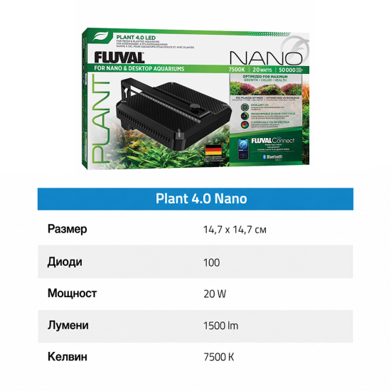 LED Осветление Fluval NANO Plant 4.0 20W  - 9