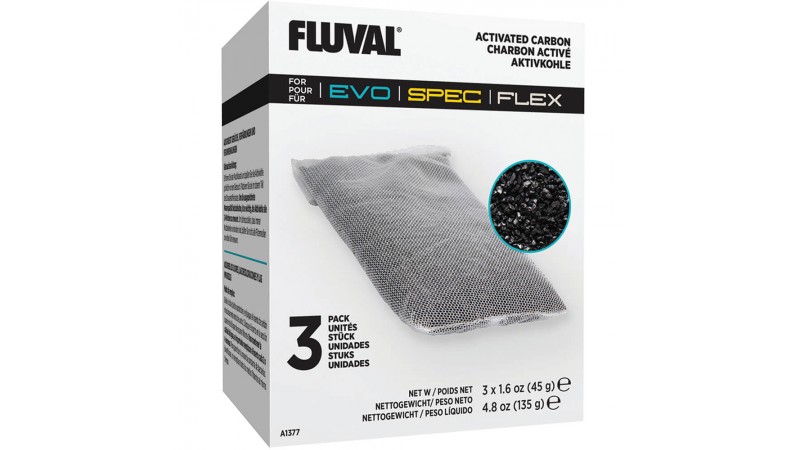 Fluval activated carbon refill for Spec and Flex series