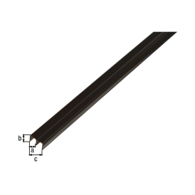 PVC водач за плъзгащи капаци 1 м