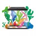 AQUARIUM AquaEL SET LEDDY MINI 30 - black