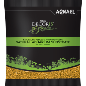 Грунд за дъно Aquael Aqua Decoris Coloured quartz YELLOW (жълт кварц) 1KG