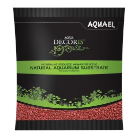 Грунд за дъно Aquael Aqua Decoris Coloured quartz RED (червен кварц) 1KG