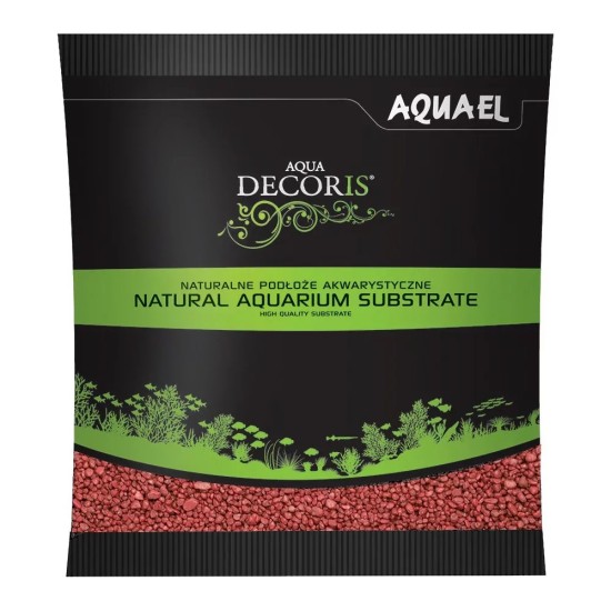 Bottom primer Aquael Aqua Decoris Colored quartz RED (red quartz) 1KG - 1
