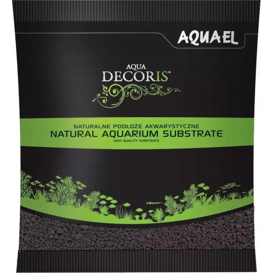 Aquael Aqua Decoris Colored quartz black 1KG bottom primer - 1