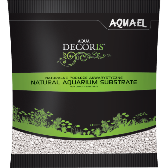 Aquael Aqua Decoris Bottom Primer Colored Quartz WHITE (white quartz) 1KG - 1