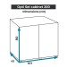 Поставка за аквариум AquaEL Поставка за OPTI SET 200 - бяла - 2
