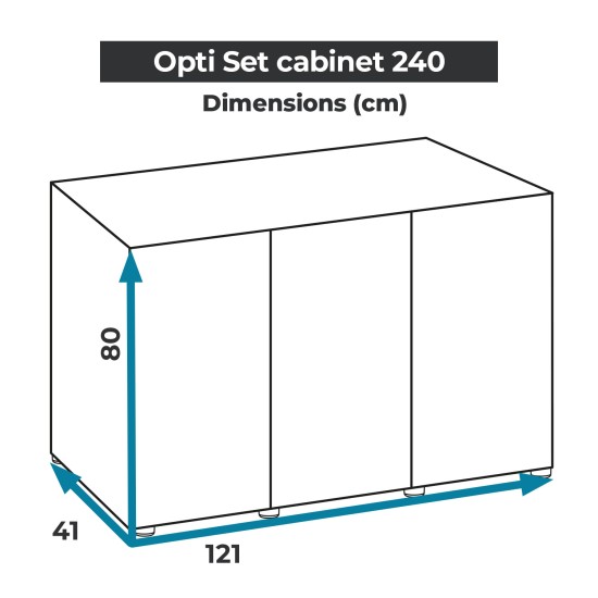 Aquarium stand AquaEL OPTI SET 240 - white - 2