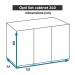 Aquarium stand AquaEL OPTI SET 240 - white - 2