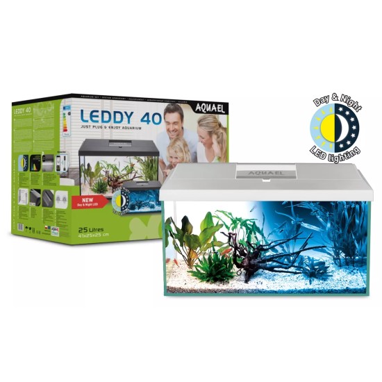 Aquarium AquaEL SET LEDDY DAY & NIGHT 40 - white - 1