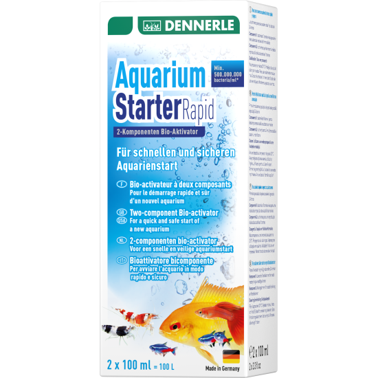 Препарат за стартиране на аквариум Dennerle Aquarium Starter Rapid 200 мл. - 1