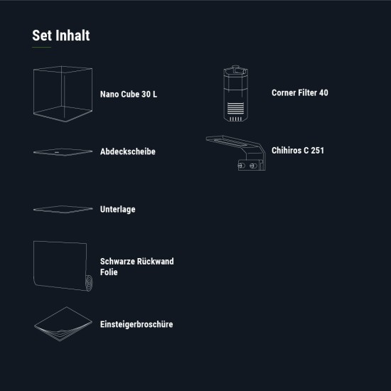 Аквариум Dennerle NANO Cube Basic 30л - Style LED  - 4