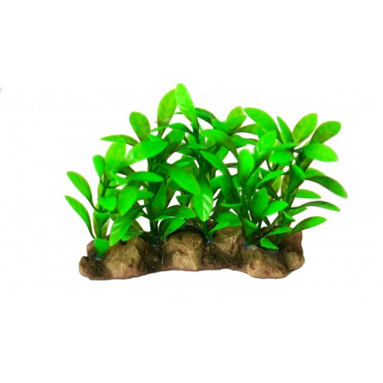 Plants with stones aquarium decoration - 1