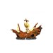 British flag ship aquarium decoration