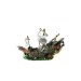 Pirate ship 2 pieces aquarium decoration