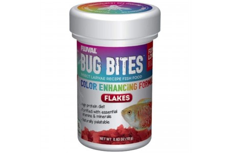 Fluval Bug Bites Color Enhancing Flakes