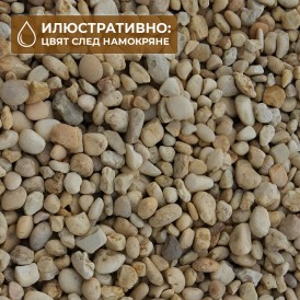Natural river gravel "White Pearl" (white pearl) 3-4mm / 4-6mm ( 2 kg )