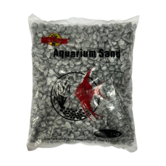 Primer "Silver Pebbles" (silver pebbles) 3-4mm 1kg - 1