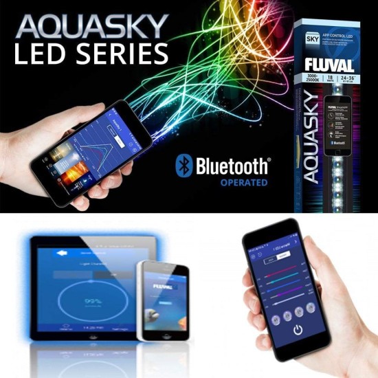 Led lighting Fluval AquaSky LED 2.0 27W 91-122 cm. Bluetooth - 3