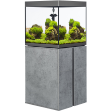 Аквариум с поставка Fluval Siena 160 - сив камък