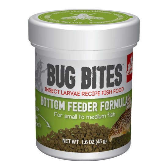 Fluval Bug Bites Bottom Feeders Gran S / M - 45гр. - 1