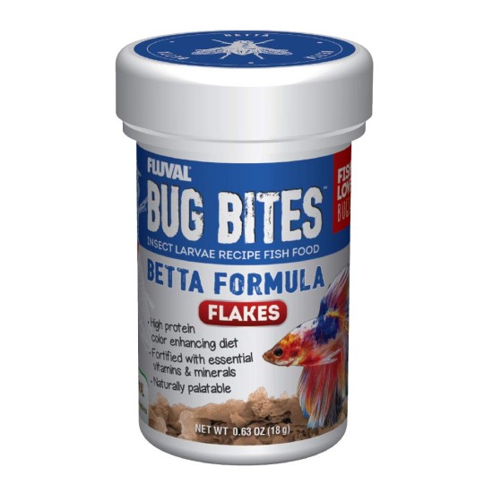 Fluval Bug Bites Betta Flakes - 18g - 1
