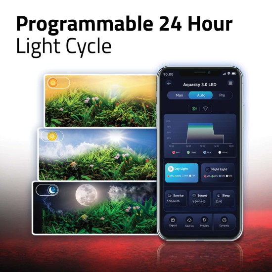LED Lighting Fluval AquaSky LED 3.0 27W 91-112 cm. WiFi/ Bluetooth - 5