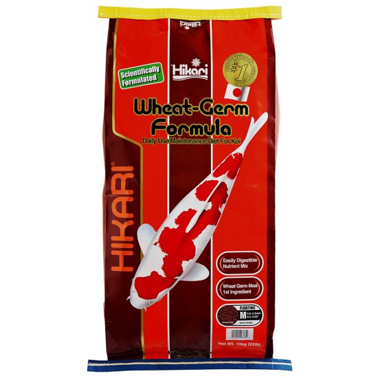 Храна за кои и златни рибки Hikari Wheat Germ Medium 10 кг. - 1