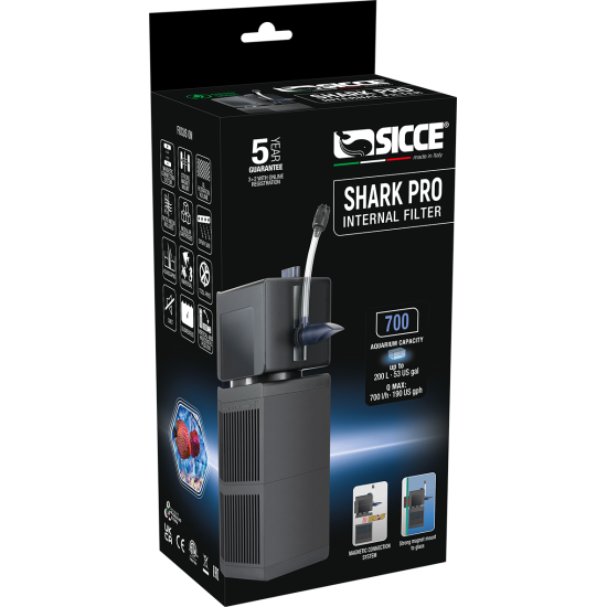 Вътрешен филтър SICCE Shark Pro 700 - 1