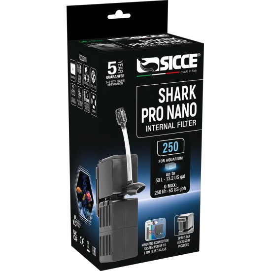 SICCE SHARK PRO NANO 250 Internal Filter - 1
