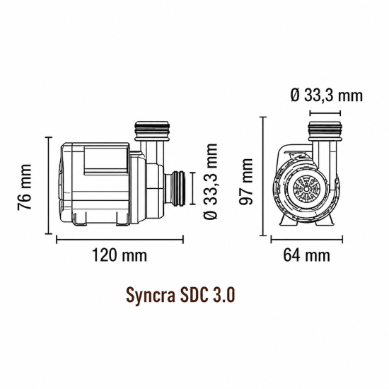 SICCE SYNCRA WiFi 1000-3000 Water Pump - 8