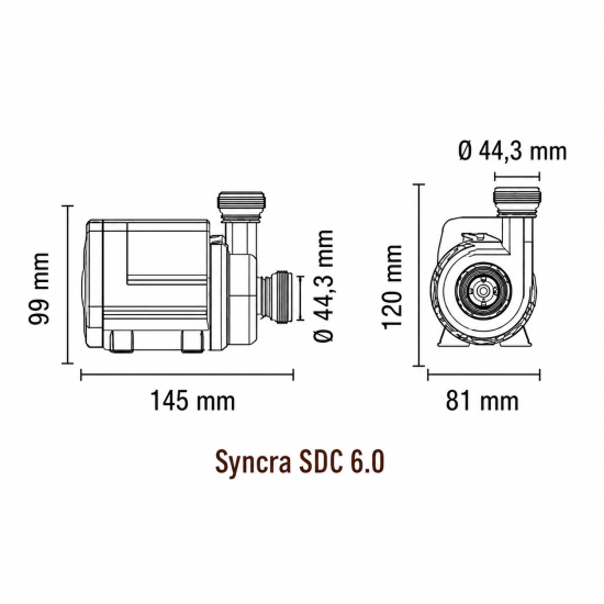 SICCE SYNCRA WiFi 2000-5500 Water Pump - 8