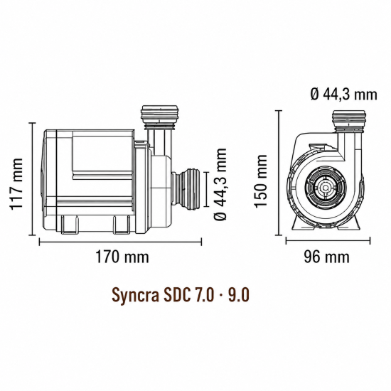 SICCE SYNCRA WiFi 4000-9000 Water Pump - 8