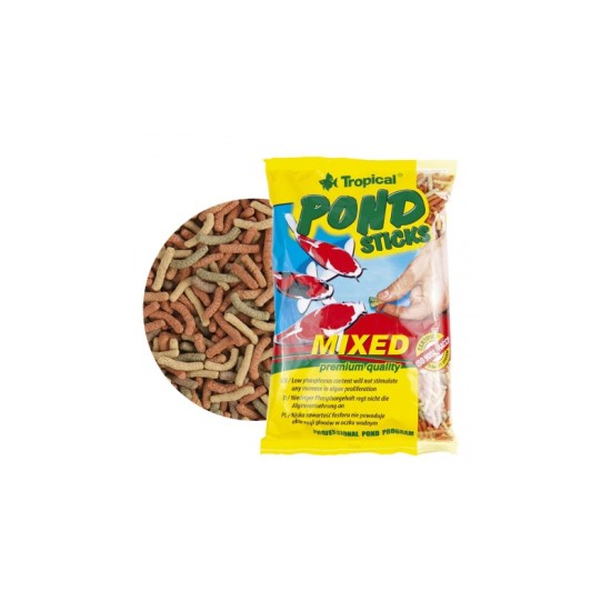Храна под формата на плуващи пръчици Tropical Pond sticks mixed  - 1