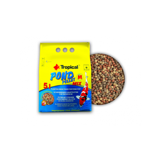 Tropical Pond Pellet mix 5L Size M - 1