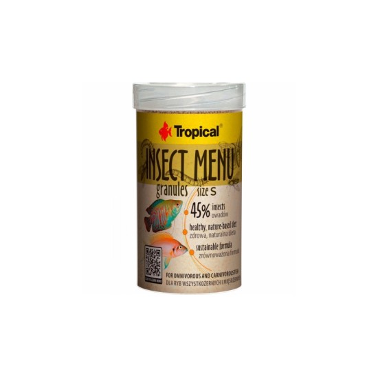 Многосъставна храна на гранули Tropical Insect Menu Granules size S - 1