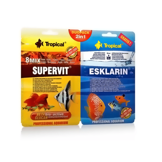 Основна храна на люспи + подобрител за аквариумна вода Tropical DUOPACK 2in1  - 1
