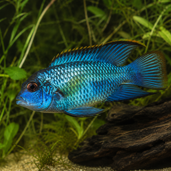 Blue Acara (Andinoacara pulcher) - 1
