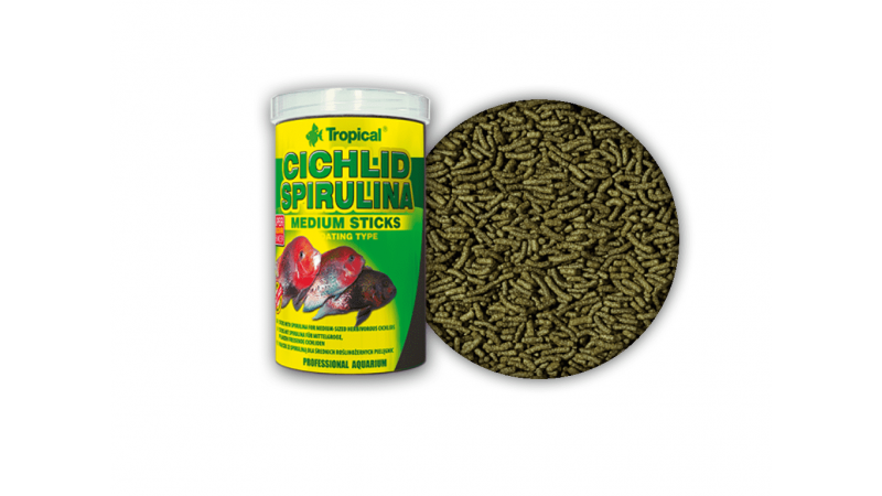Tropical Cichlid Spirulina Medium Sticks 250ml / 90g