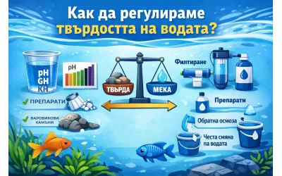 Как да регулирате твърдостта на водата в аквариума