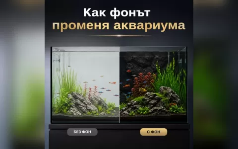 Как фонът променя аквариума