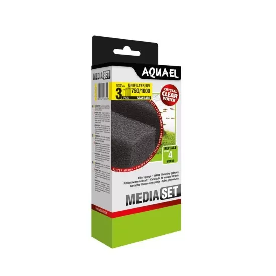 Резервна вата за вътрешен филтър AquaEL UNI FILTER - 3