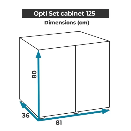 Поставка за аквариум AquaEL Поставка за OPTI SET 125 Black - 2