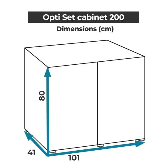 Поставка за аквариум AquaEL Поставка за OPTI SET 200 - бяла - 2