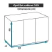 Поставка за аквариум AquaEL Поставка за OPTI SET 240 - бяла - 2