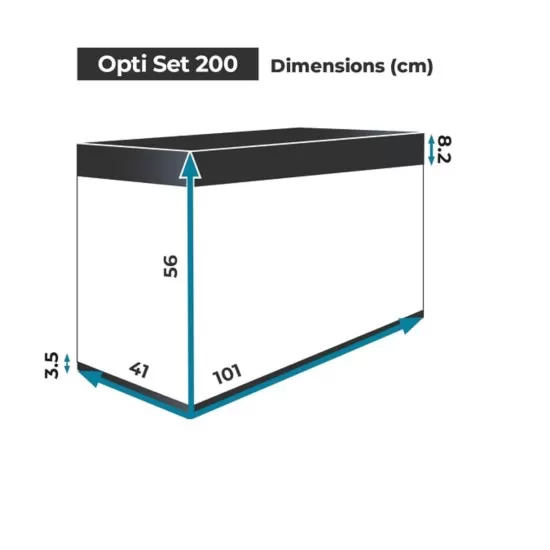 Аквариум AquaEL OPTI SET 200 - черен - 5