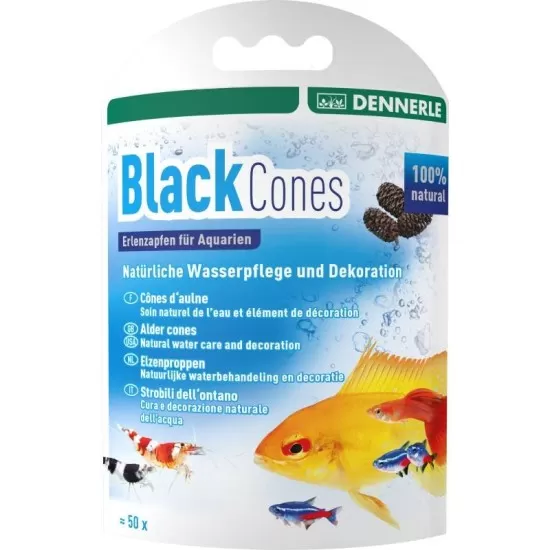 Изсушени шишарки от черна елша Dennerle Black Cones alder cones  - 1