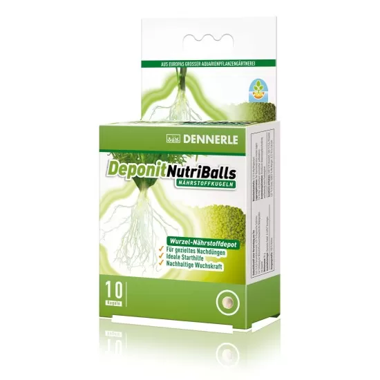 Тор под формата на топчета за аквариумни растения Dennerle Nutriballs 10 бр.    - 1